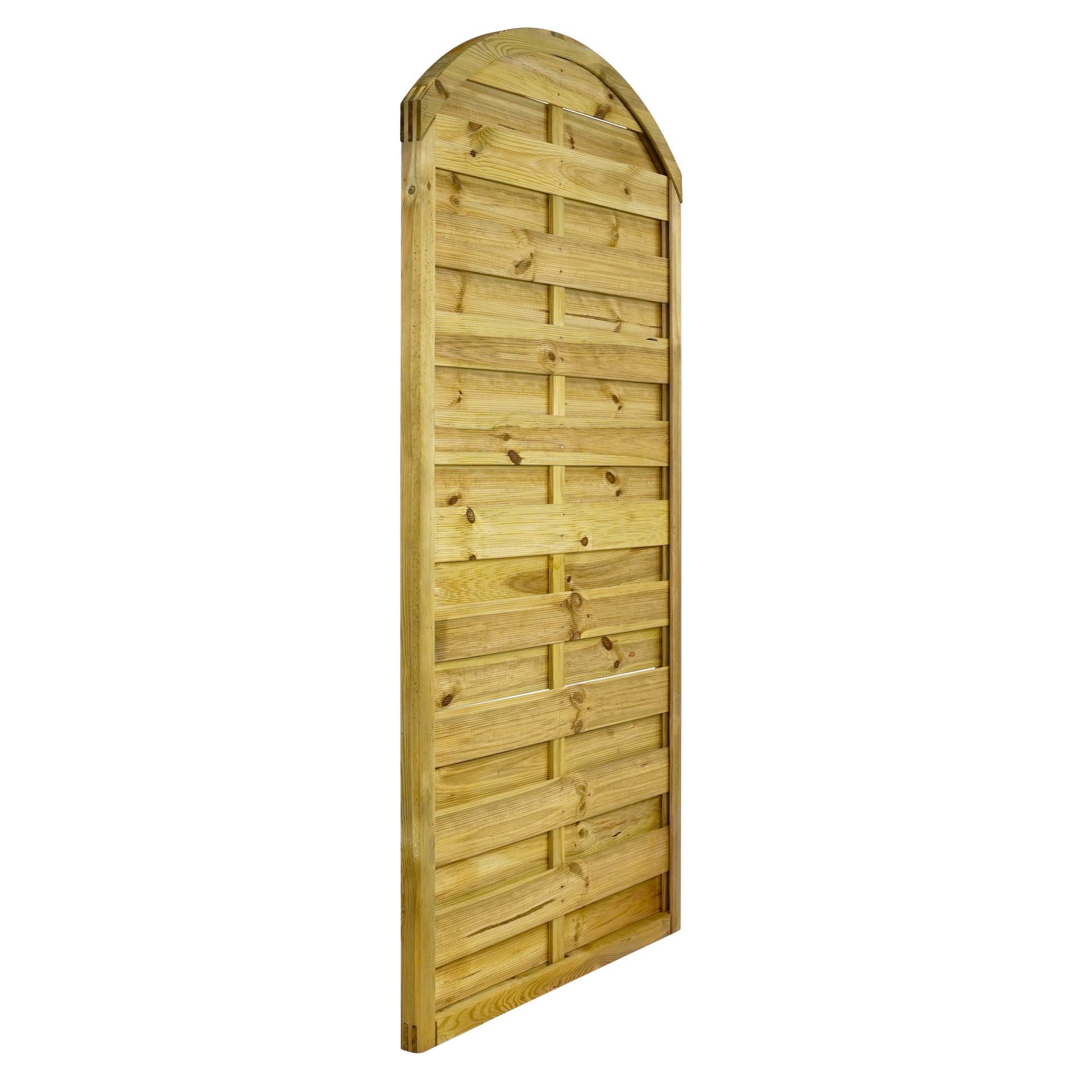 GartenLand Sichtschutzzaun Vario gebogen ca. 90x180/160 cm Kiefernholz – Kesseldruckimprägniert