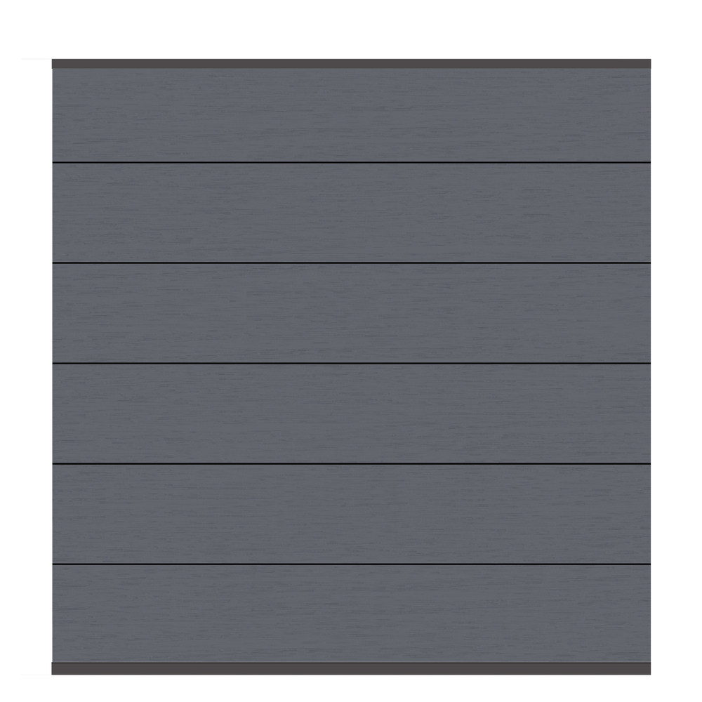 Brügmann TraumGarten WPC XL Sichtschutz Zaun 178 x 184cm - Anthrazit