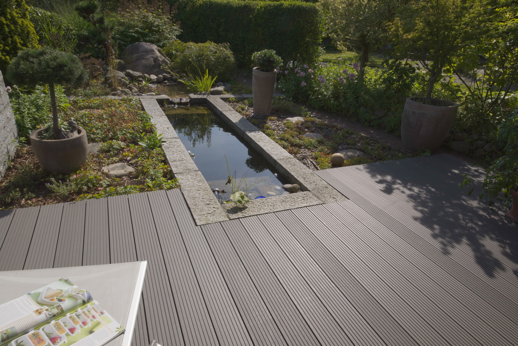 GartenLand BPC Terrassendiele Vintage Massiv glattes Profil 20x145mm anthrazit