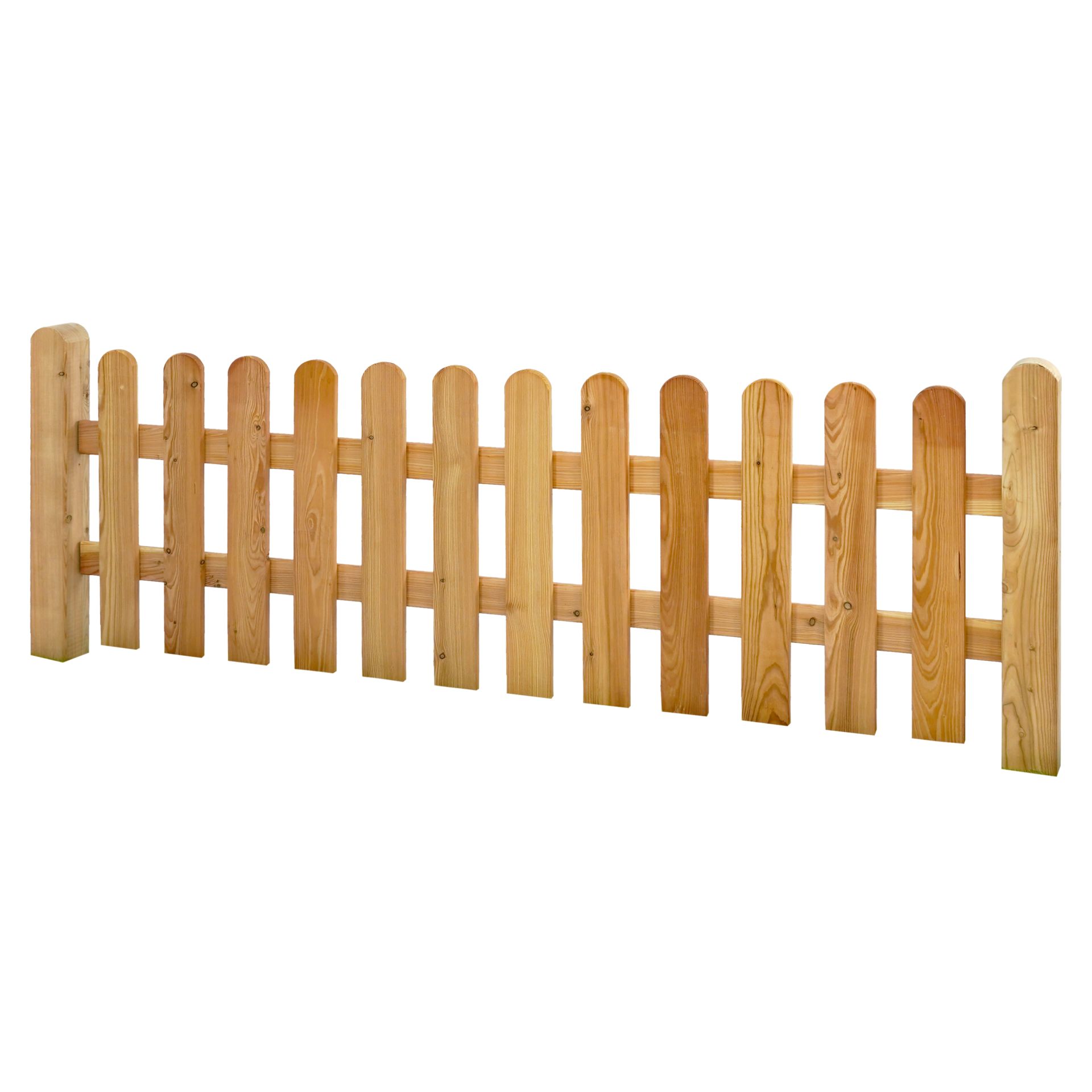 GartenLand Vorgartenzaun Mailand Vorgartenzaun ca. 180x60 cm Lärche – Naturbelassen