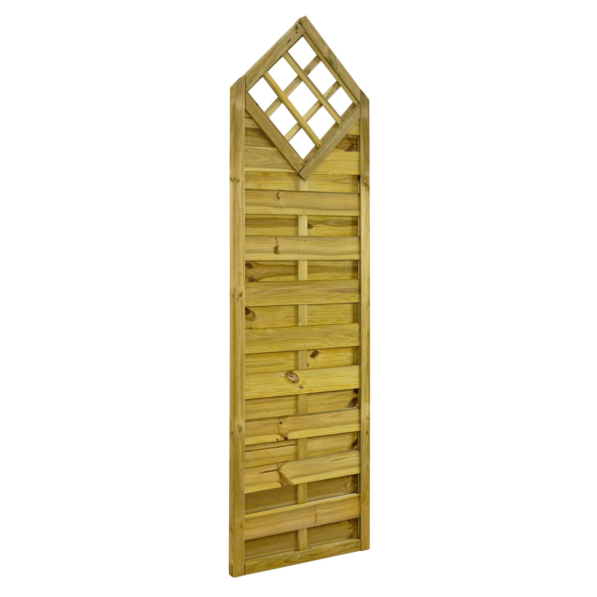 GartenLand Deko-Element Vario gerade ca. 60x210/180 cm mit Rankgitter Kiefernholz – Kesseldruckimprägniert