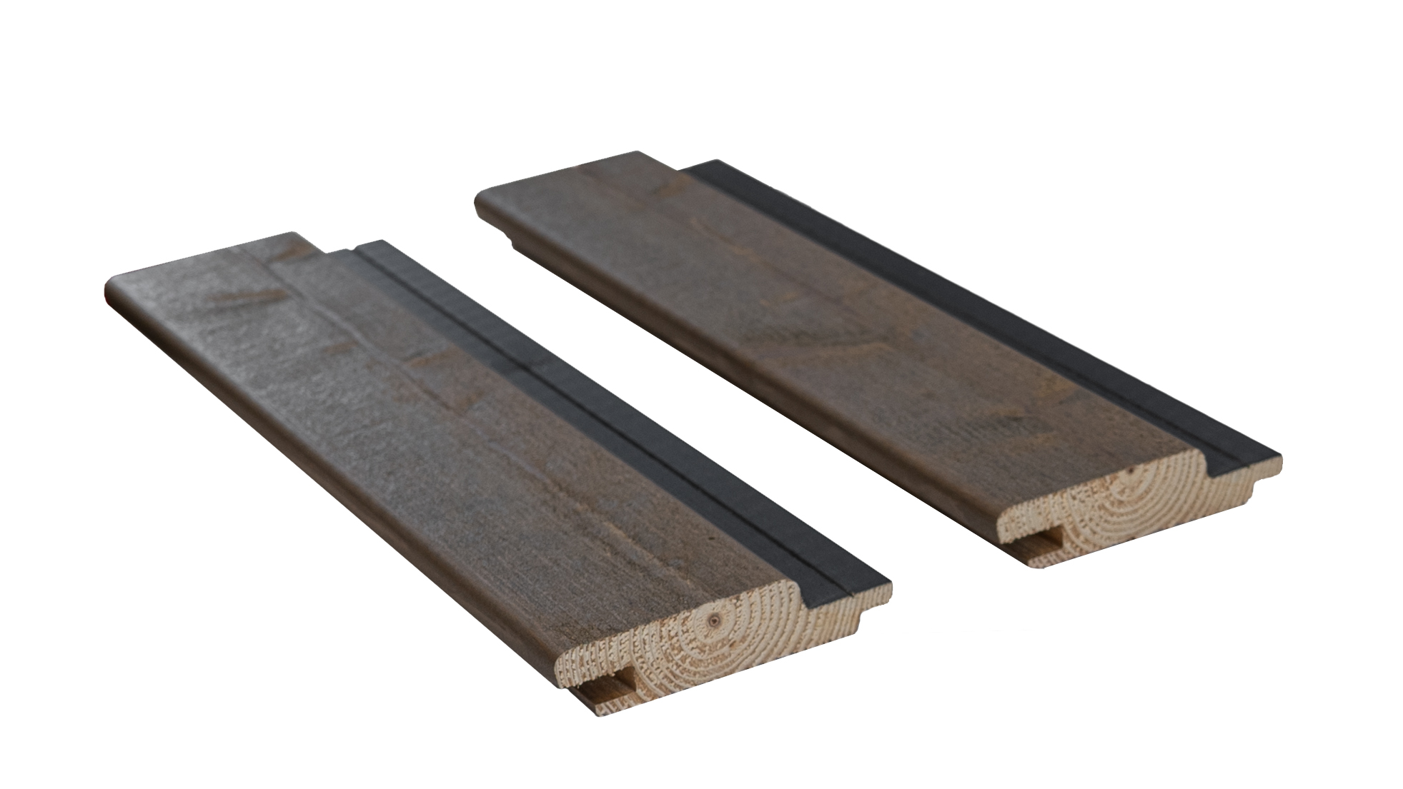 22x94 mm Craftwood Blackstripe schwarze Feder N+F grau waagerecht Leinöl-imprägniert