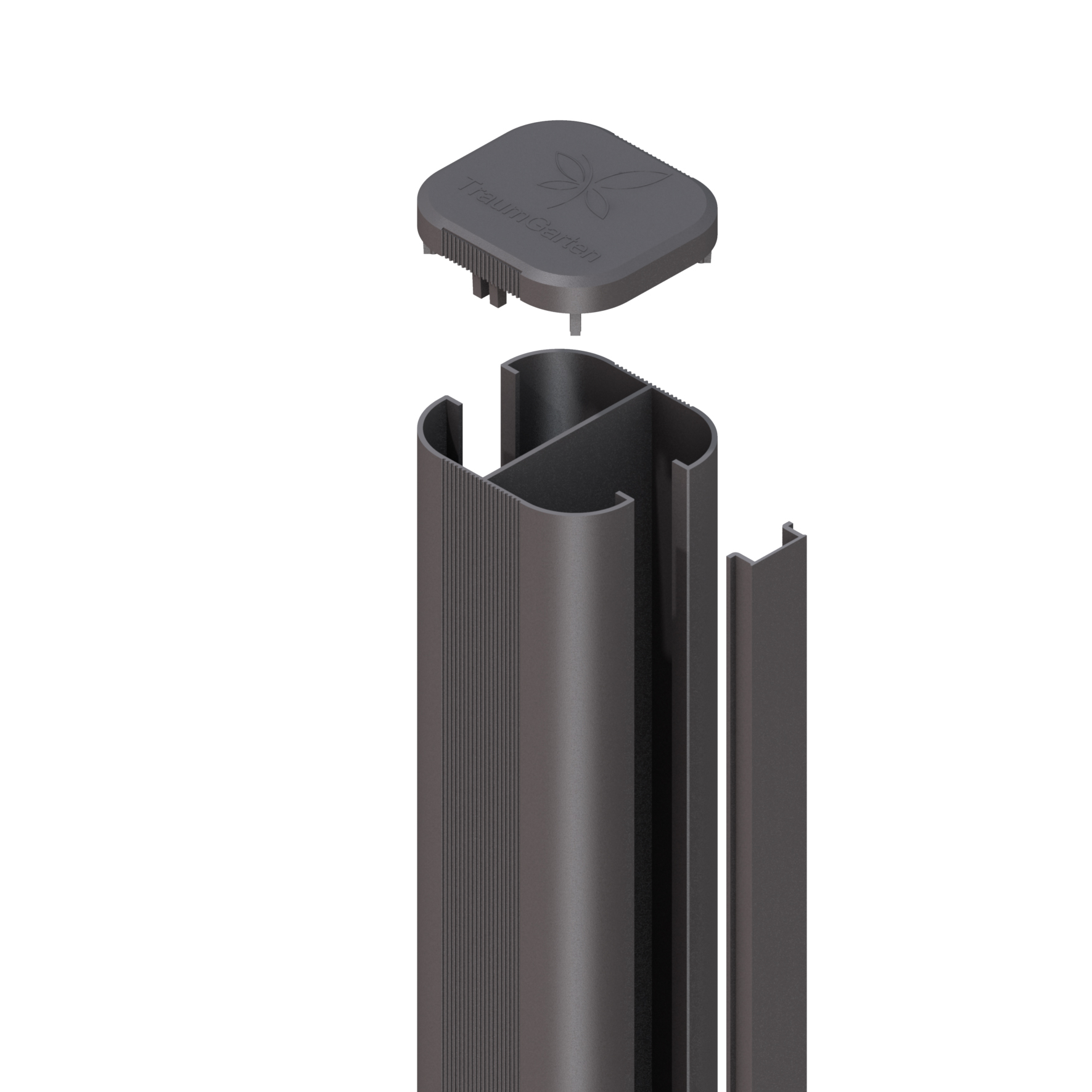 Brügmann Traumgarten System Pfosten Basic 7x7x240cm Anthrazit