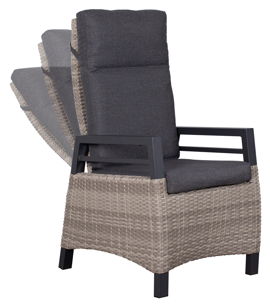 dekoVries Montana Dining Relaxsessel 8mm spotty grey