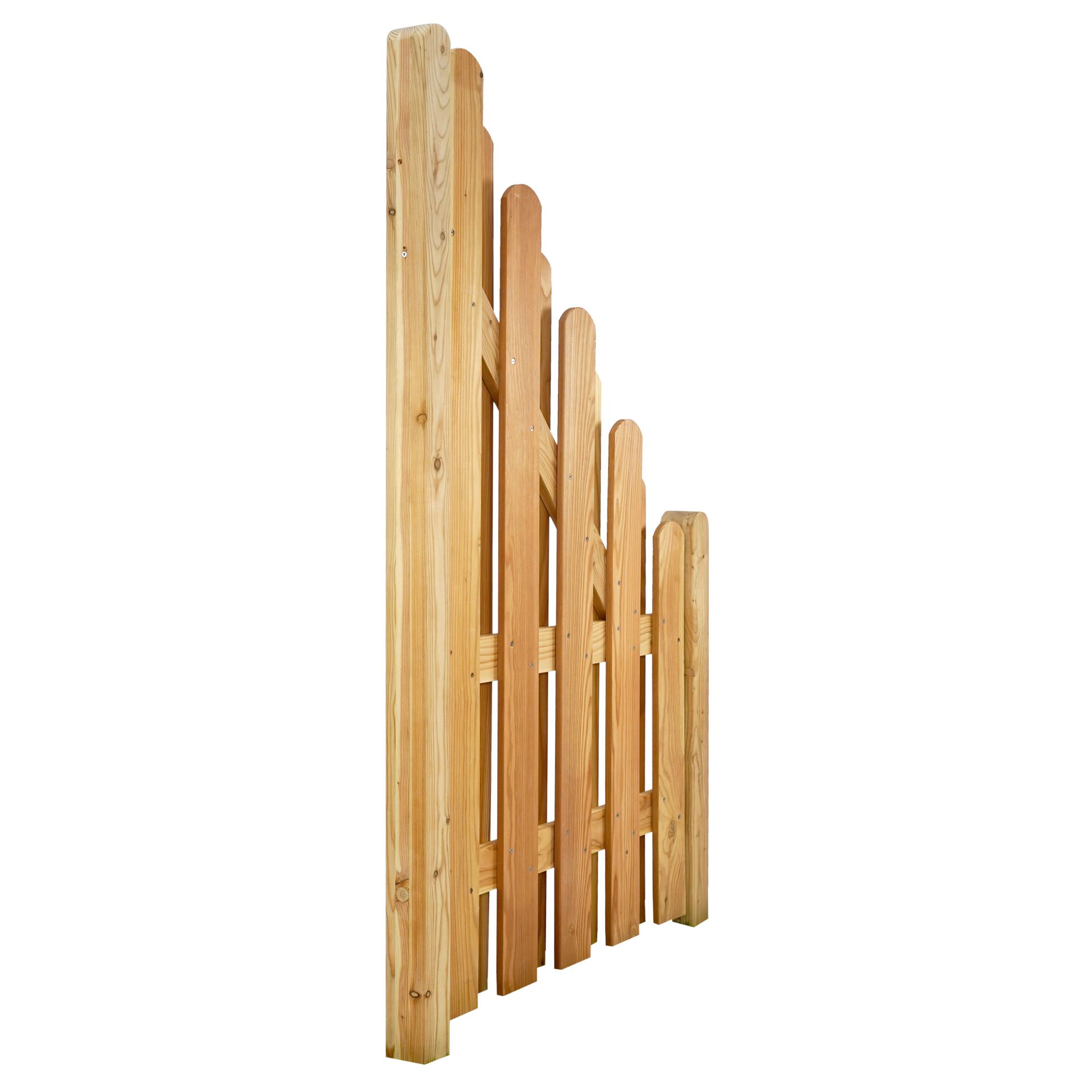 GartenLand Bretterzaun Mailand 90x180/90 cm Lärche – Naturbelassen