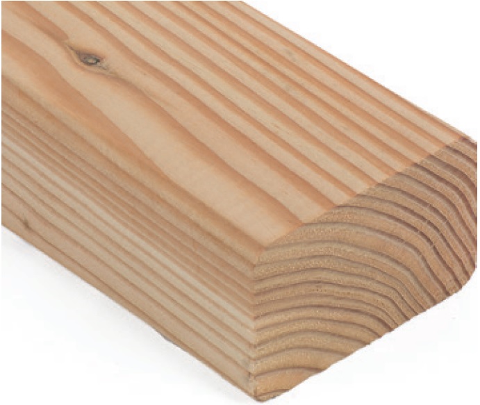 Holz Unterkonstruktion aus Lärche/Douglasie 45x70mm