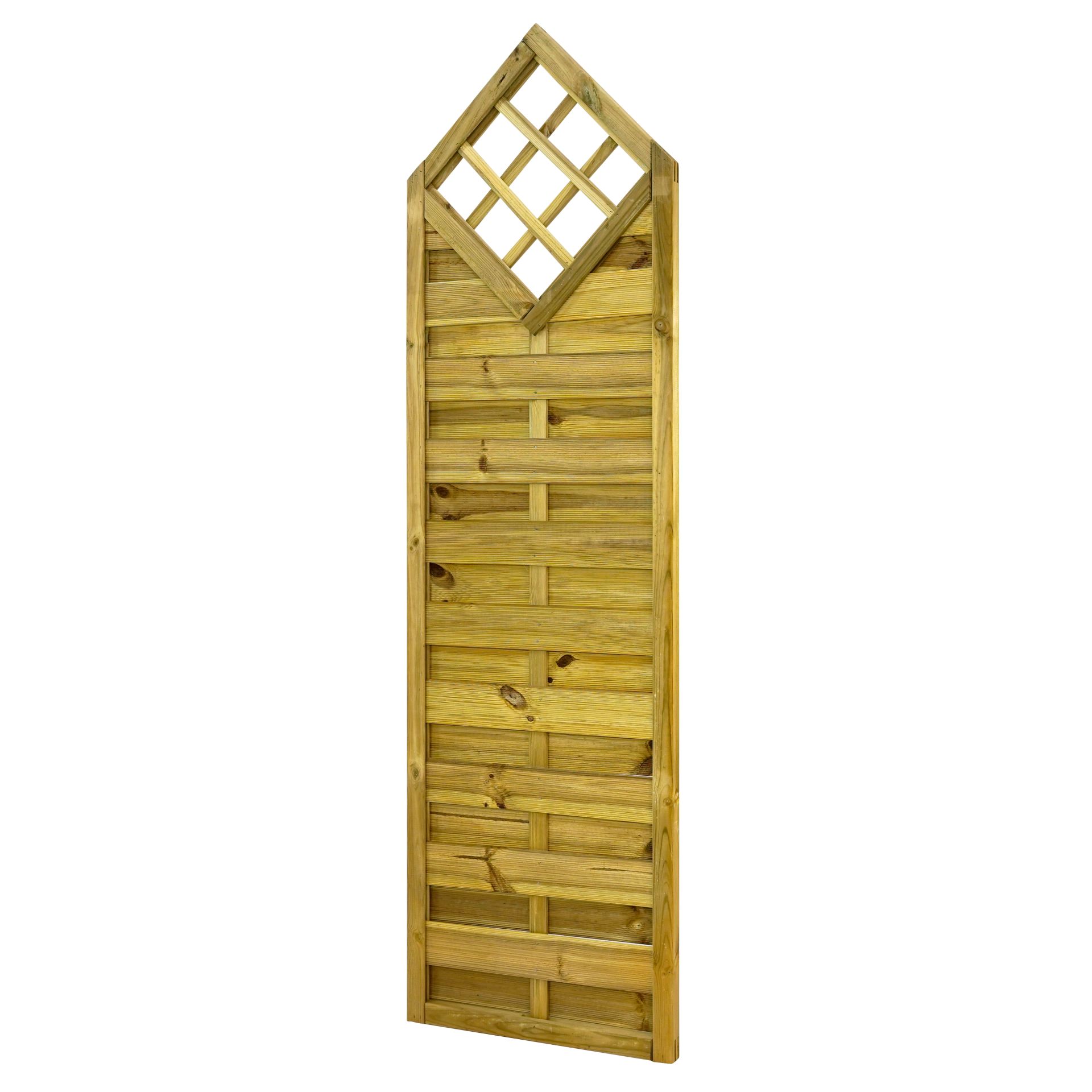 GartenLand Deko-Element Vario gerade ca. 60x210/180 cm mit Rankgitter Kiefernholz – Kesseldruckimprägniert