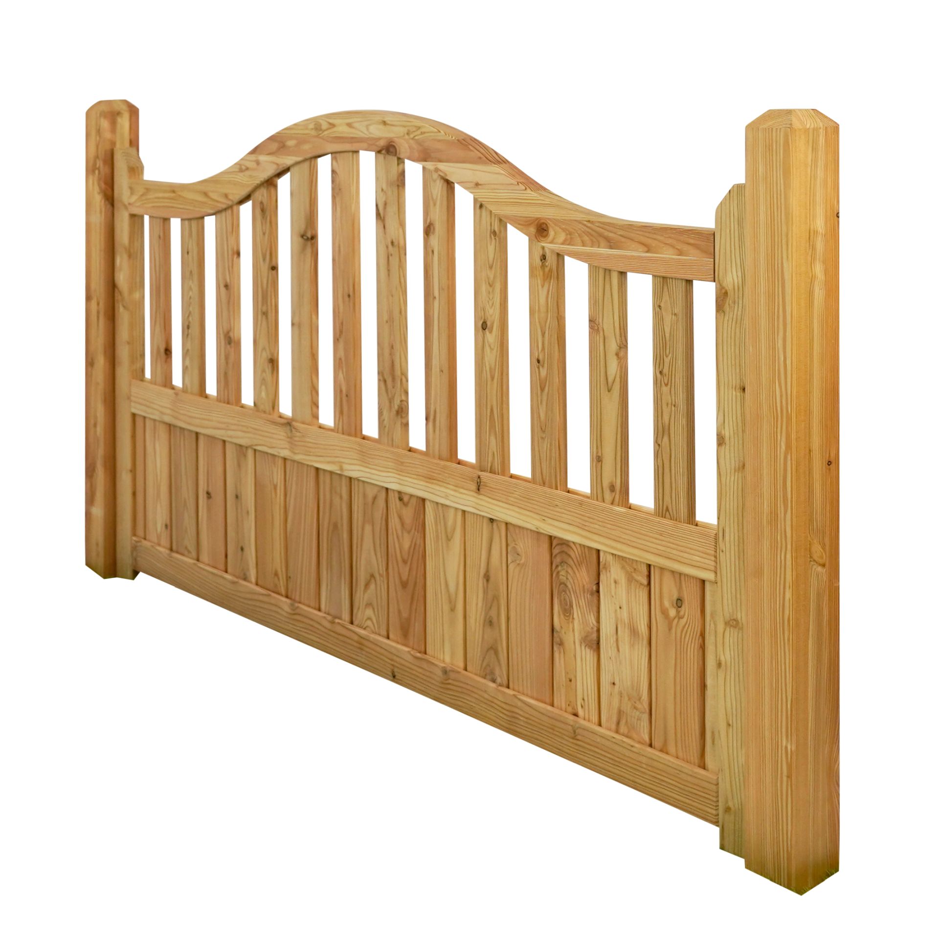 GartenLand Vorgartenzaun Graz ca. 180x105/90 cm Lärche – Naturbelassen