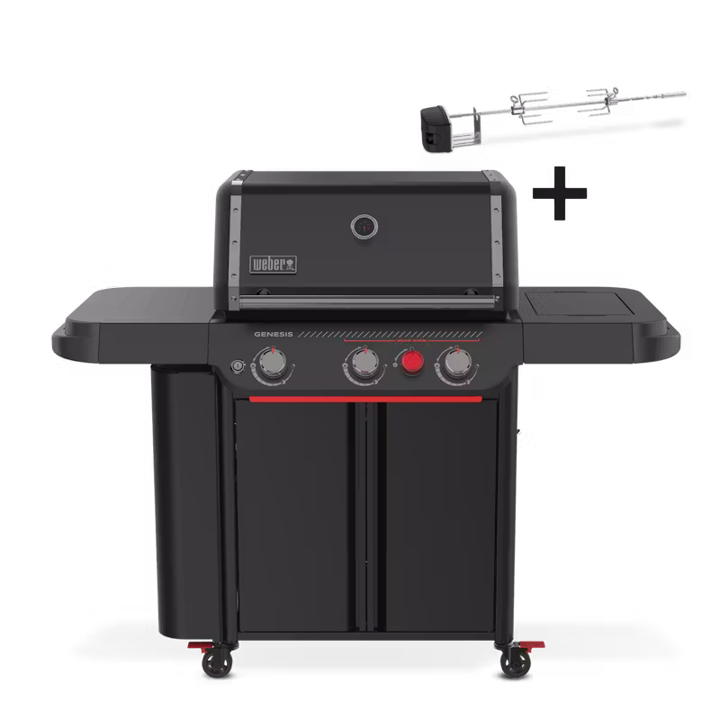 Weber Genesis® E-330WR Gasgrill Stealth Edition 3 Brenner Flüssiggas