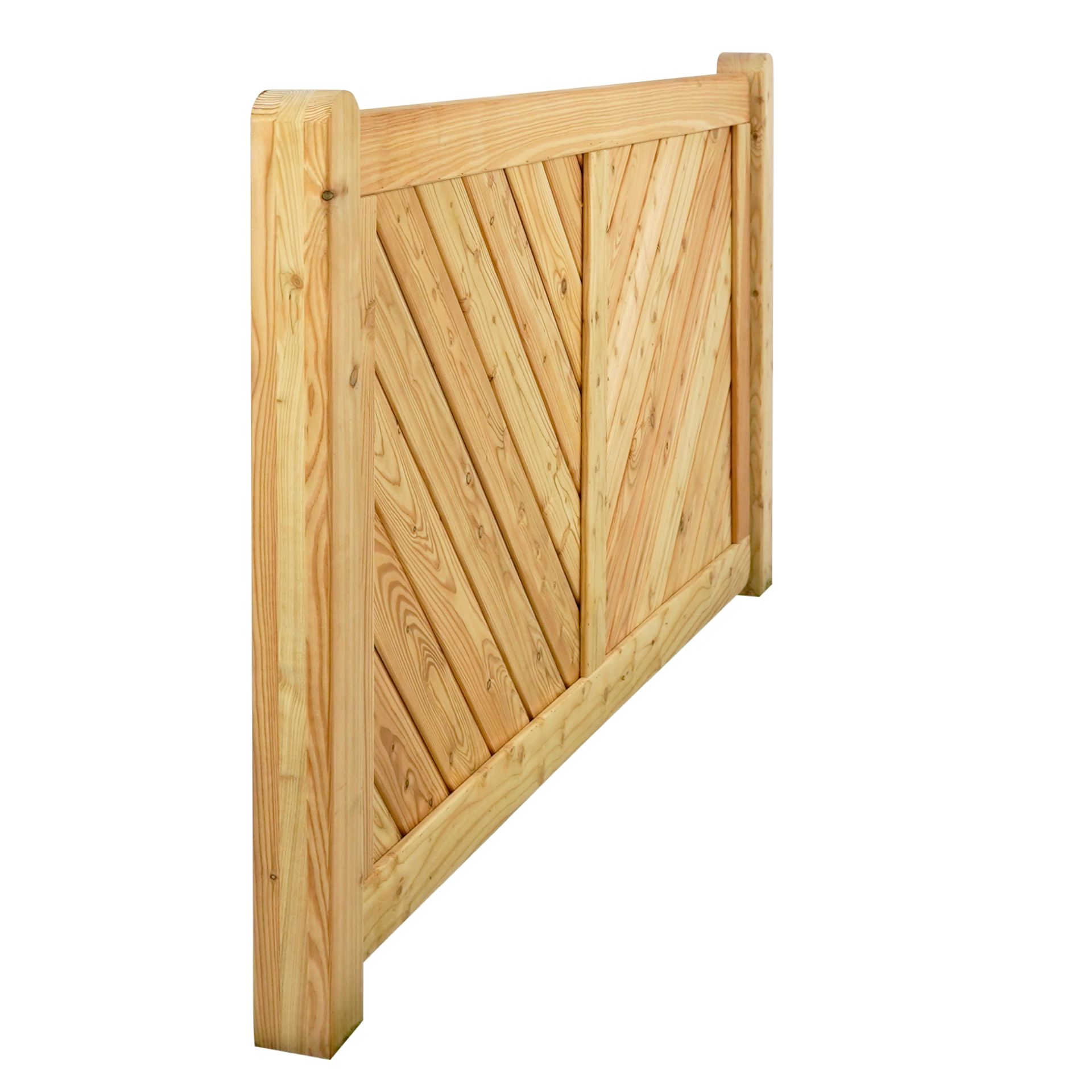 GartenLand Vorgartenzaun Nizza ca. 180x90 cm Lärche – Naturbelassen