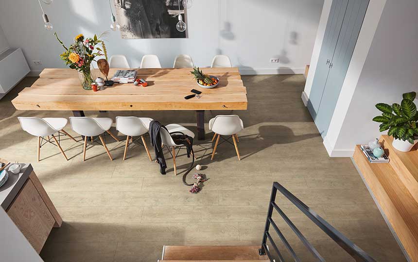 Laminat im Esszimmer