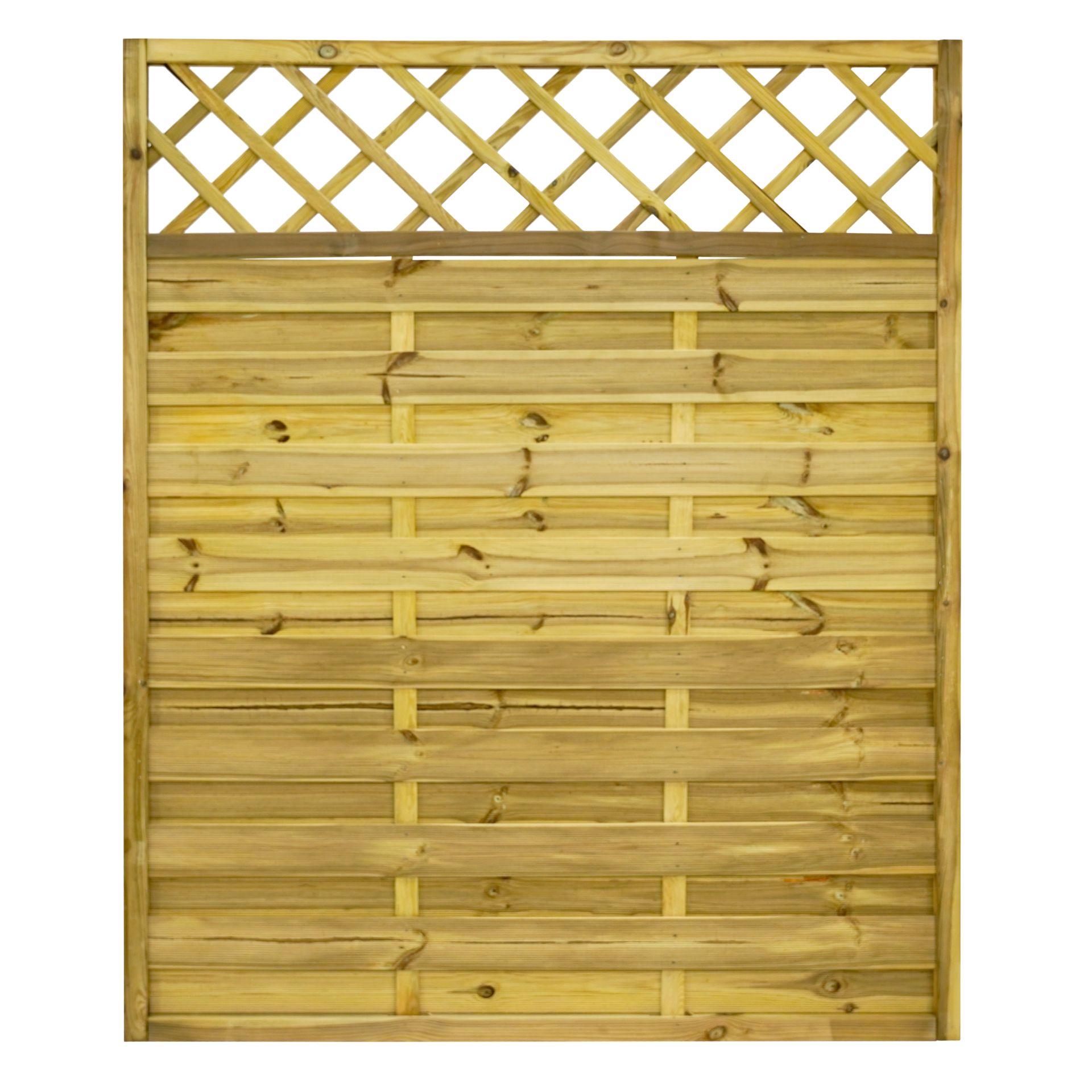 GartenLand Sichtschutzzaun Vario gerade mit Rankgitter 150x180 cm Kiefer – Kesseldruckimprägniert