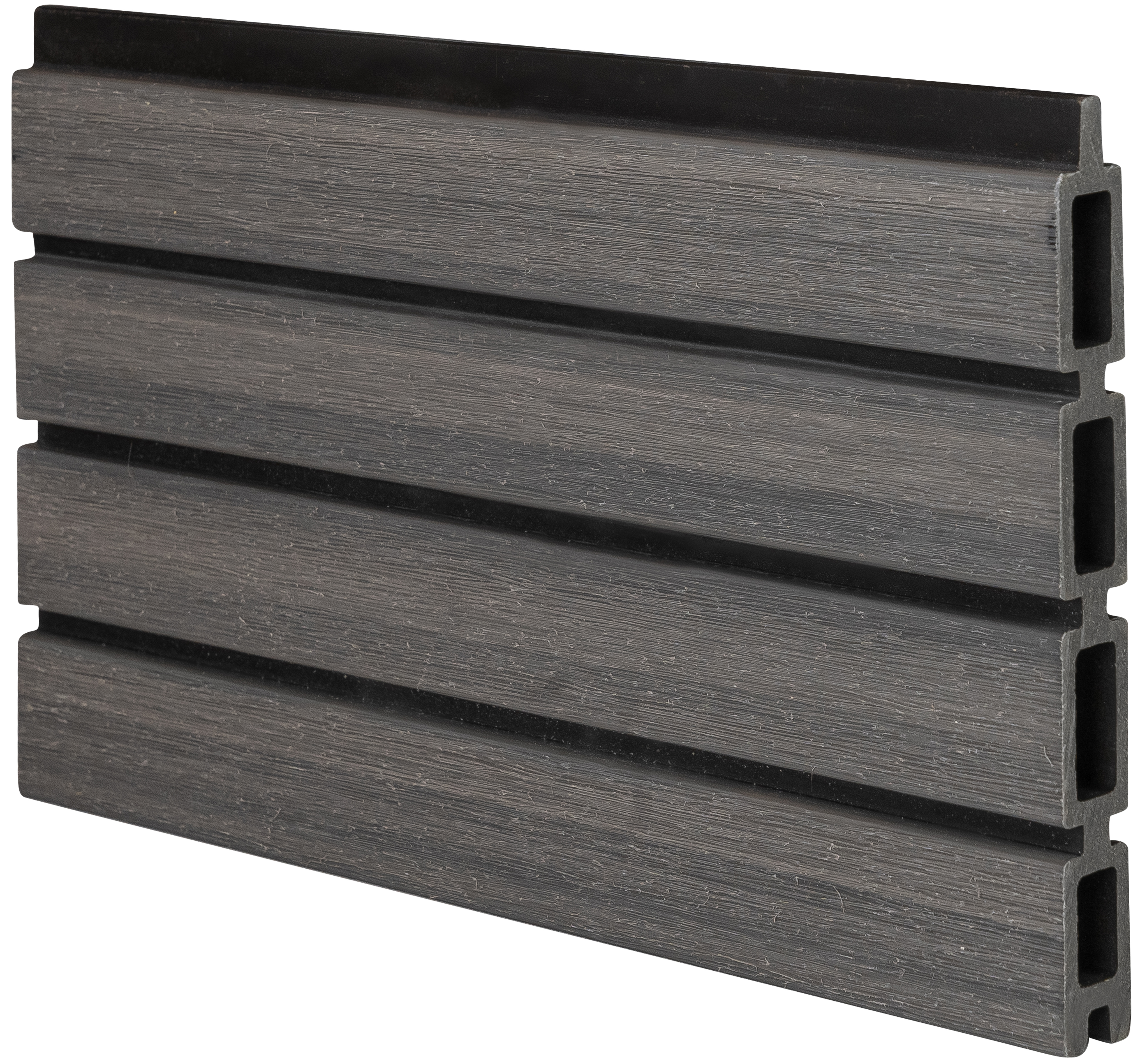 GartenLand Muster WPC-Zaunlamelle Shadowline Grau